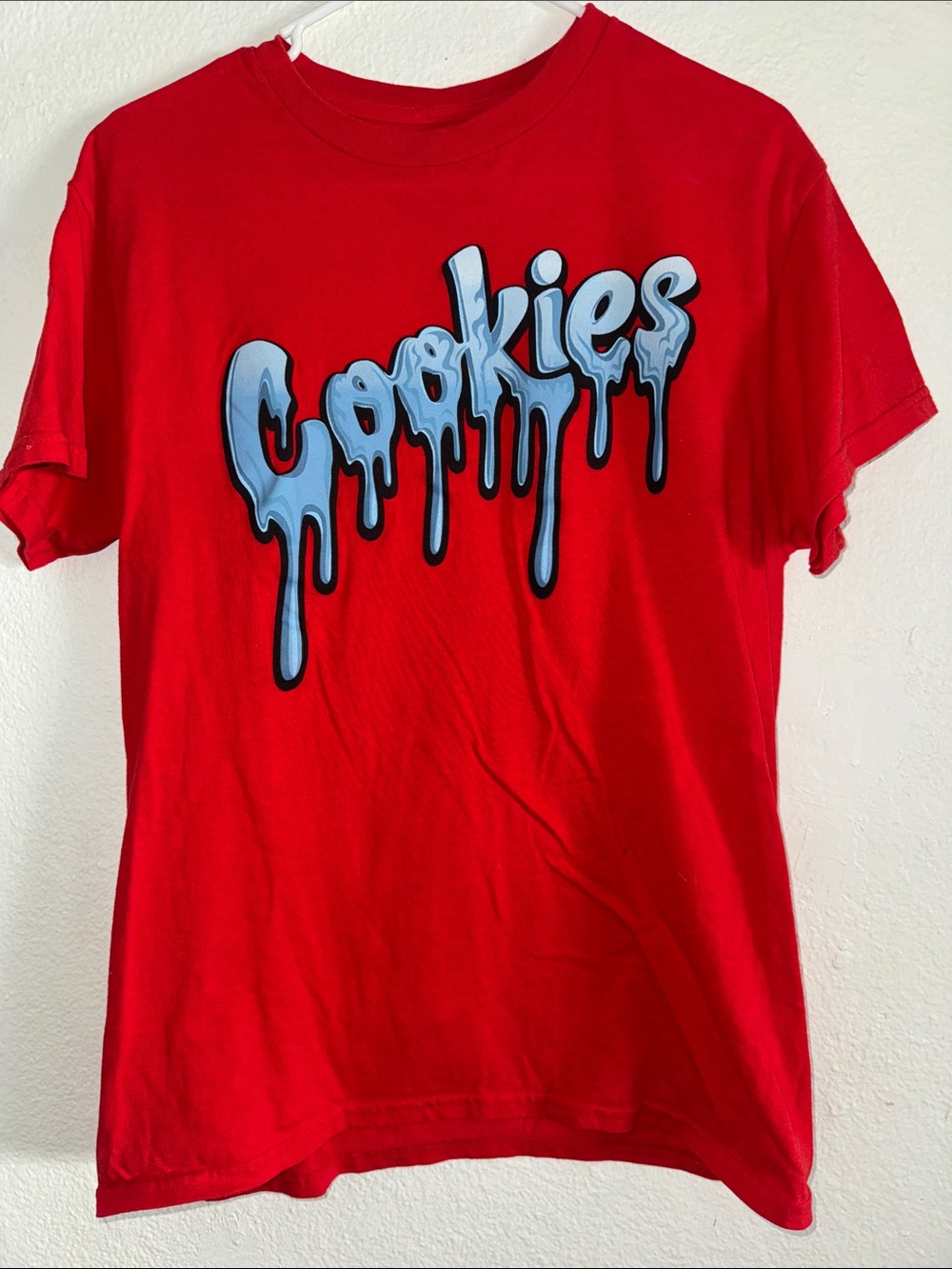 Kids Red 'Cookies' Graphic Short Sleeve Tee